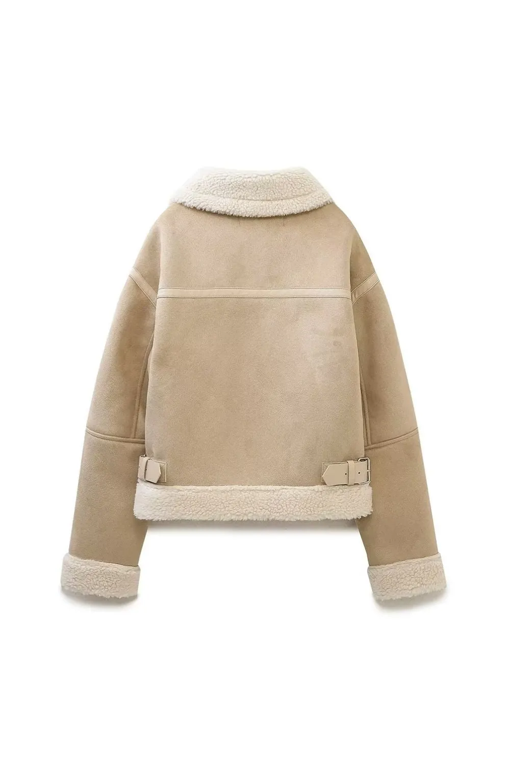 ‘ Vince’ Faux Shearling Bomber Jacket