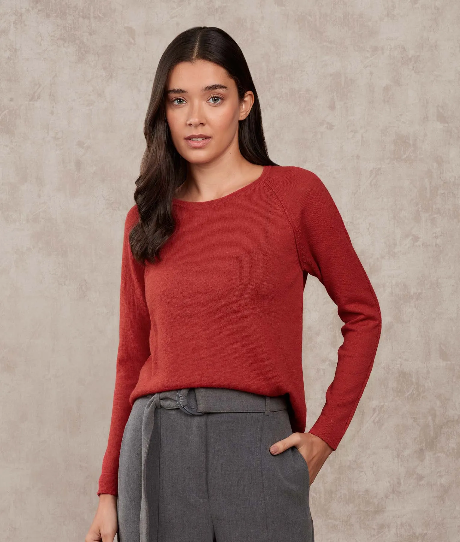 Basic Raglan Sleeves Sweater