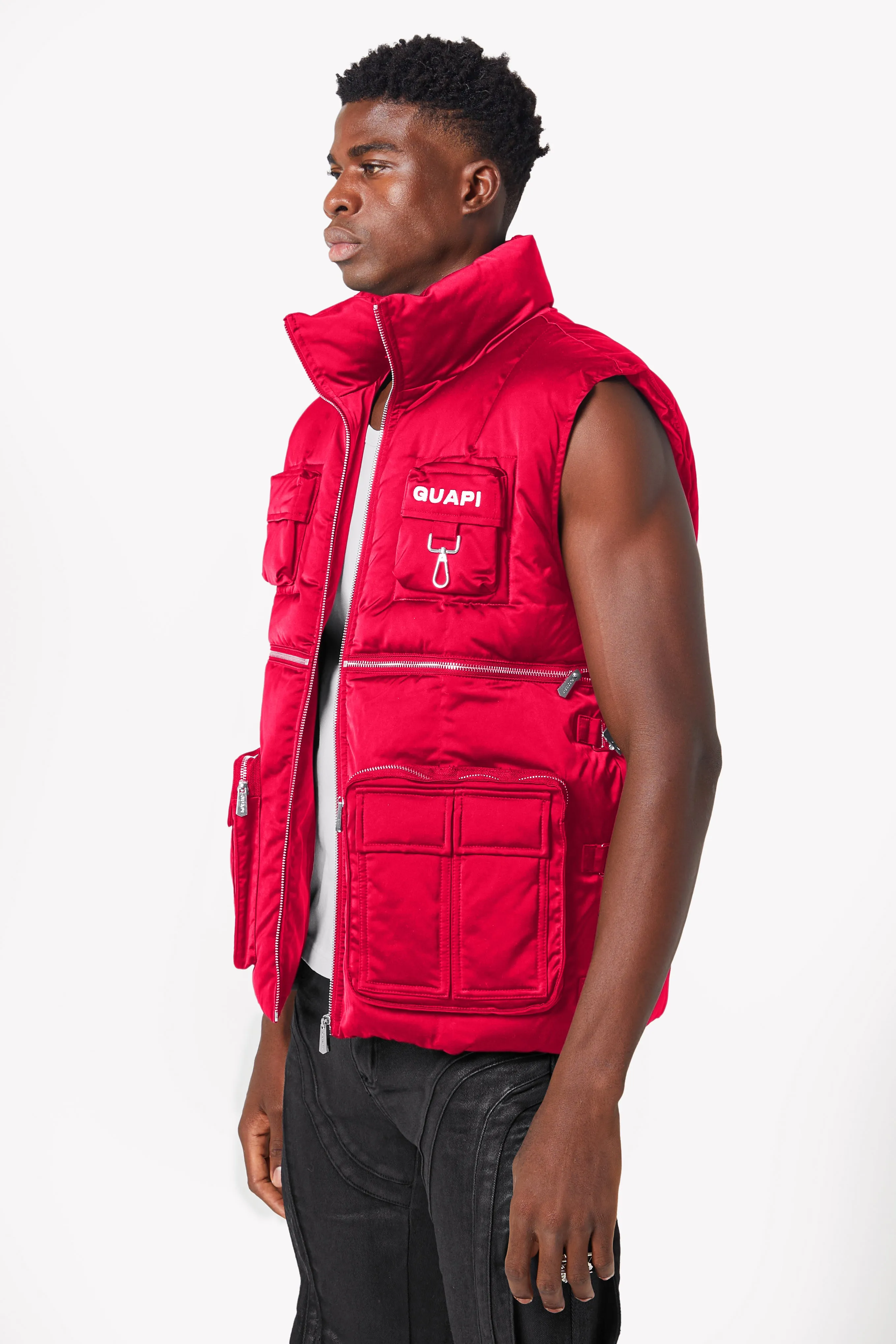 Blood Red Puffer Vest