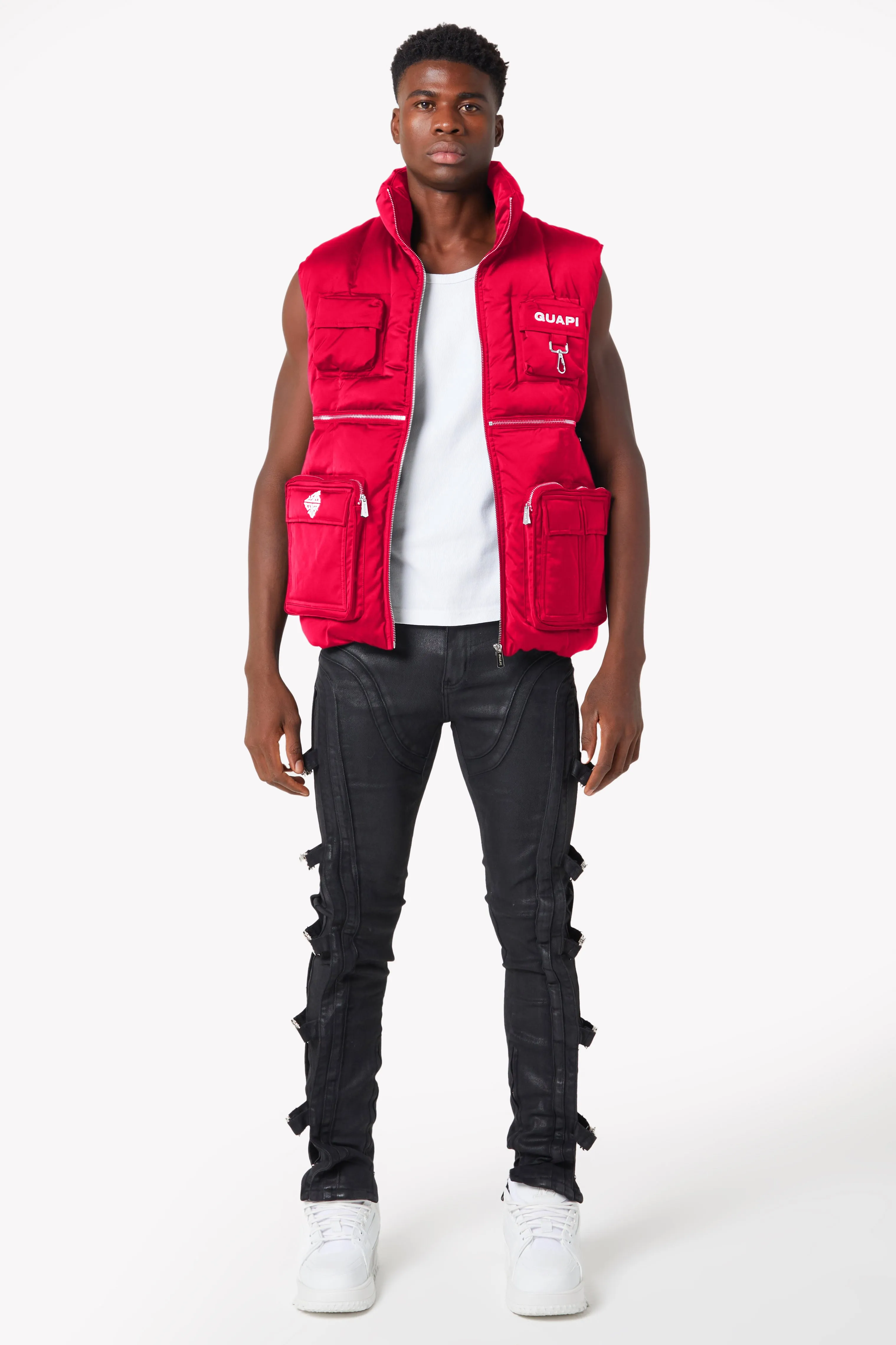 Blood Red Puffer Vest