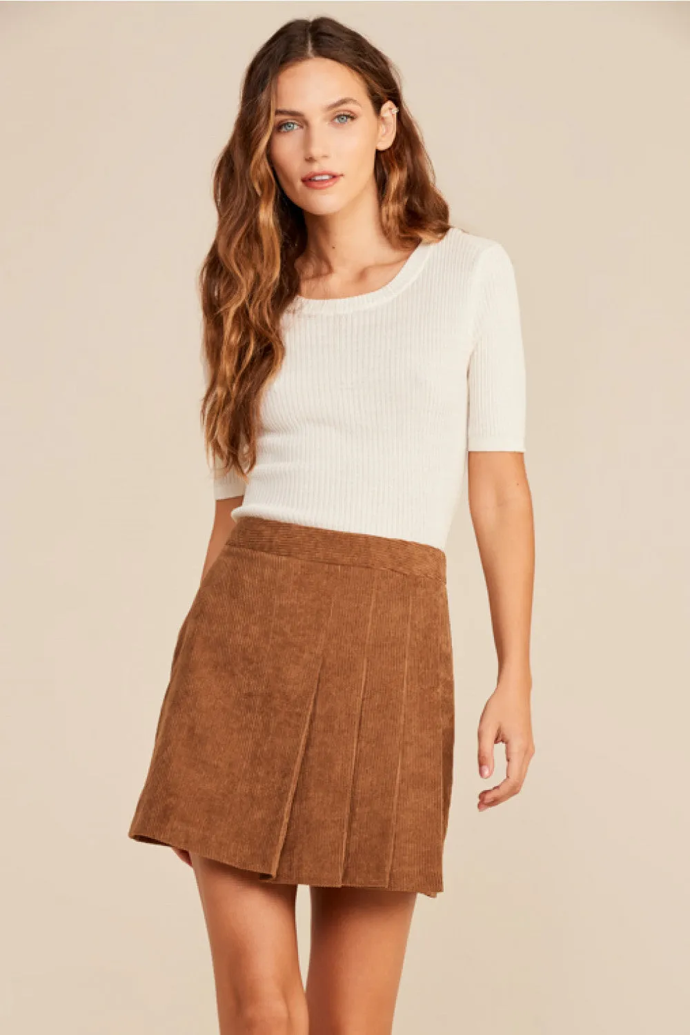 Callie Corduroy Mini Skirt