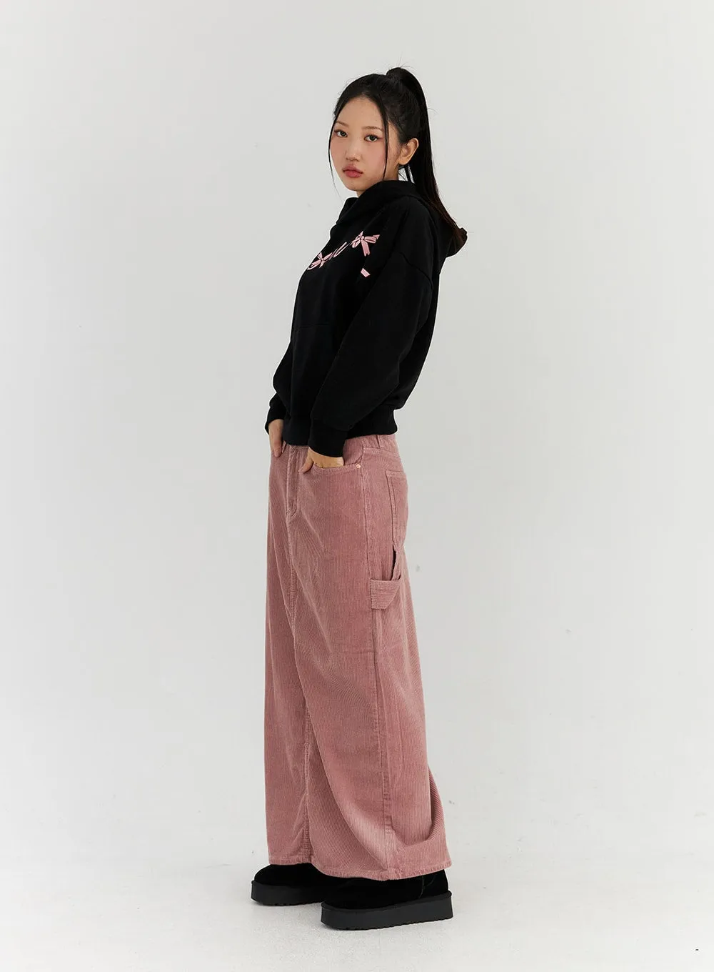 Cargo Corduroy Maxi Skirt CN315