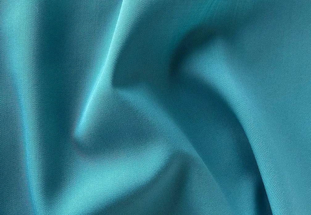 Classic Tiffany Blue Wool & Polyester Blend Gaberdine