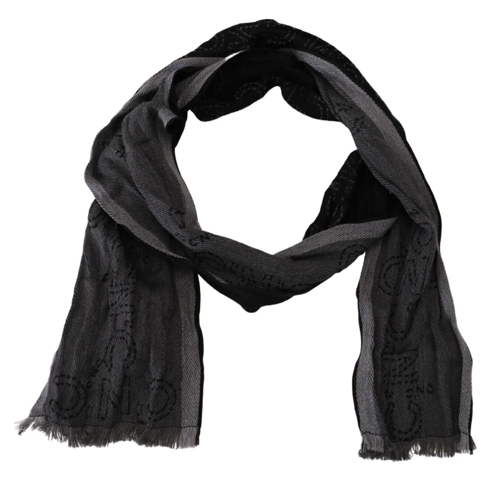 Costume National Elegant Italian Wool Men's Scarf Wrap