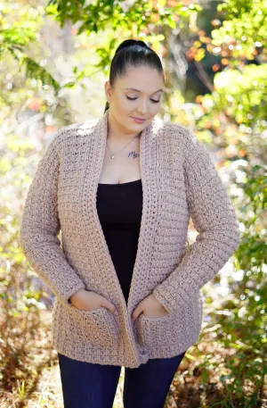 Crochet Kit - Faux Knit Cardigan