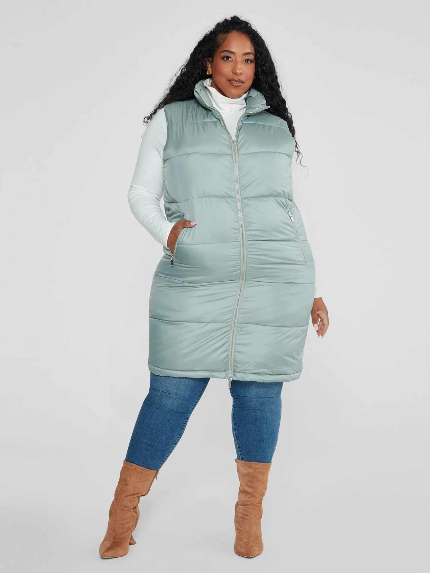 Fashion To Figure - Chanice Long Puffer Vest