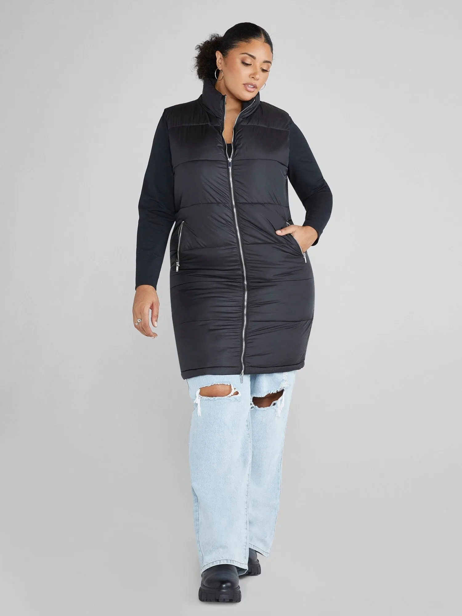 Fashion To Figure - Chanice Long Puffer Vest