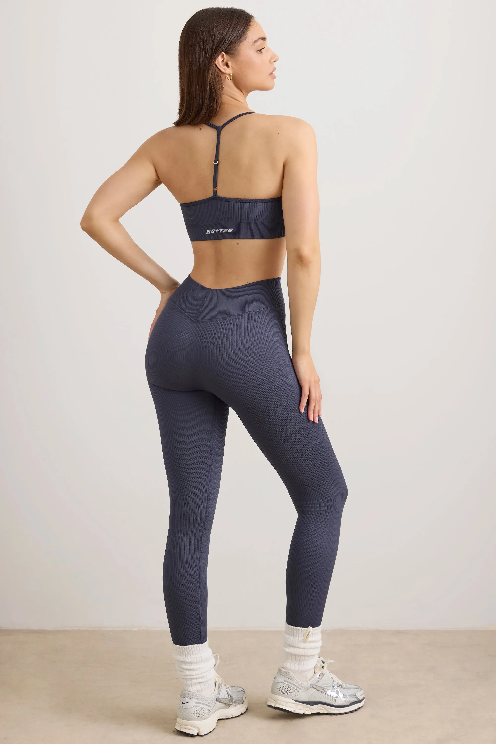 FlexiRib High Waist Leggings in Slate