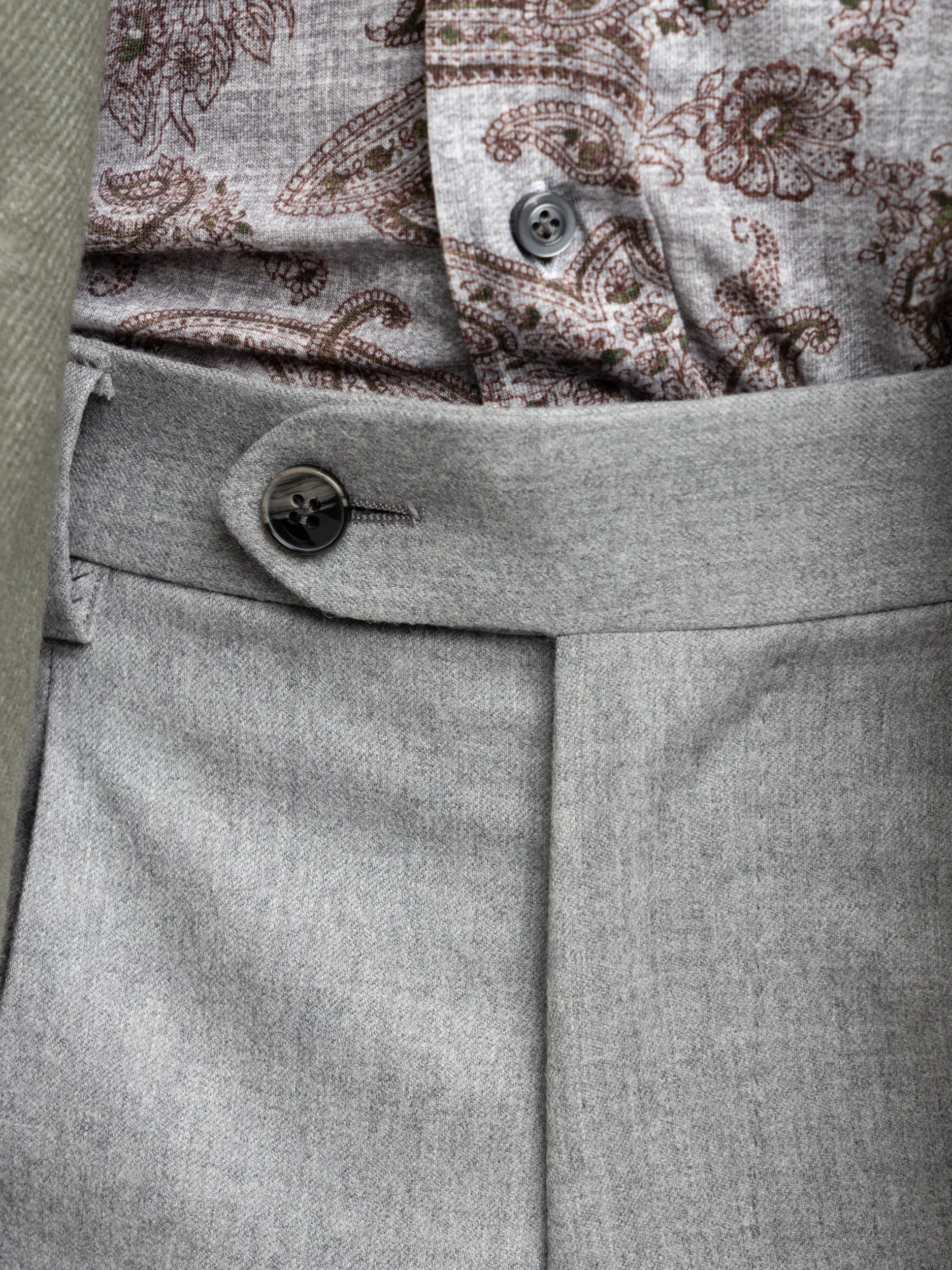 Grey Wool Dress Pants