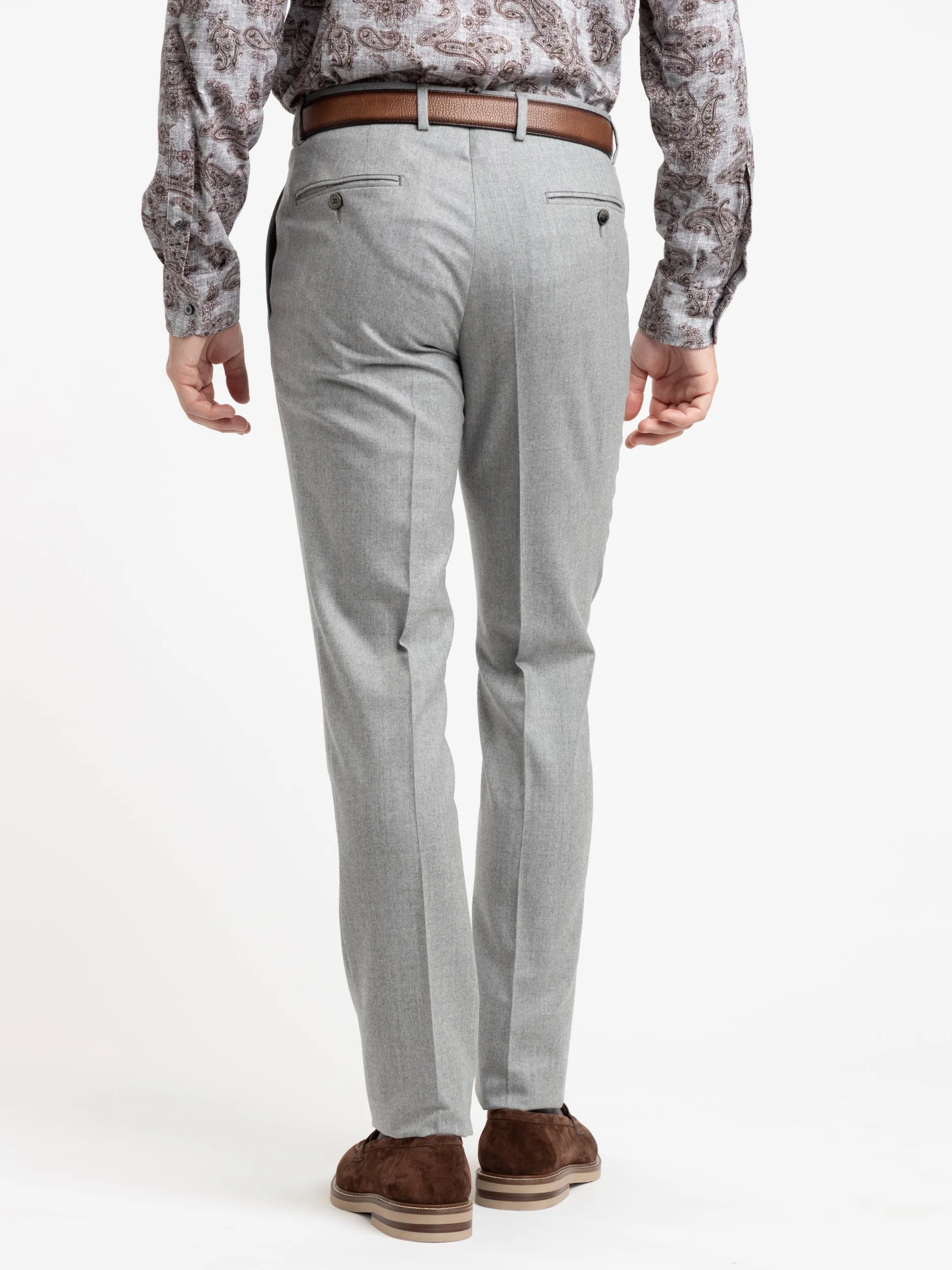 Grey Wool Dress Pants