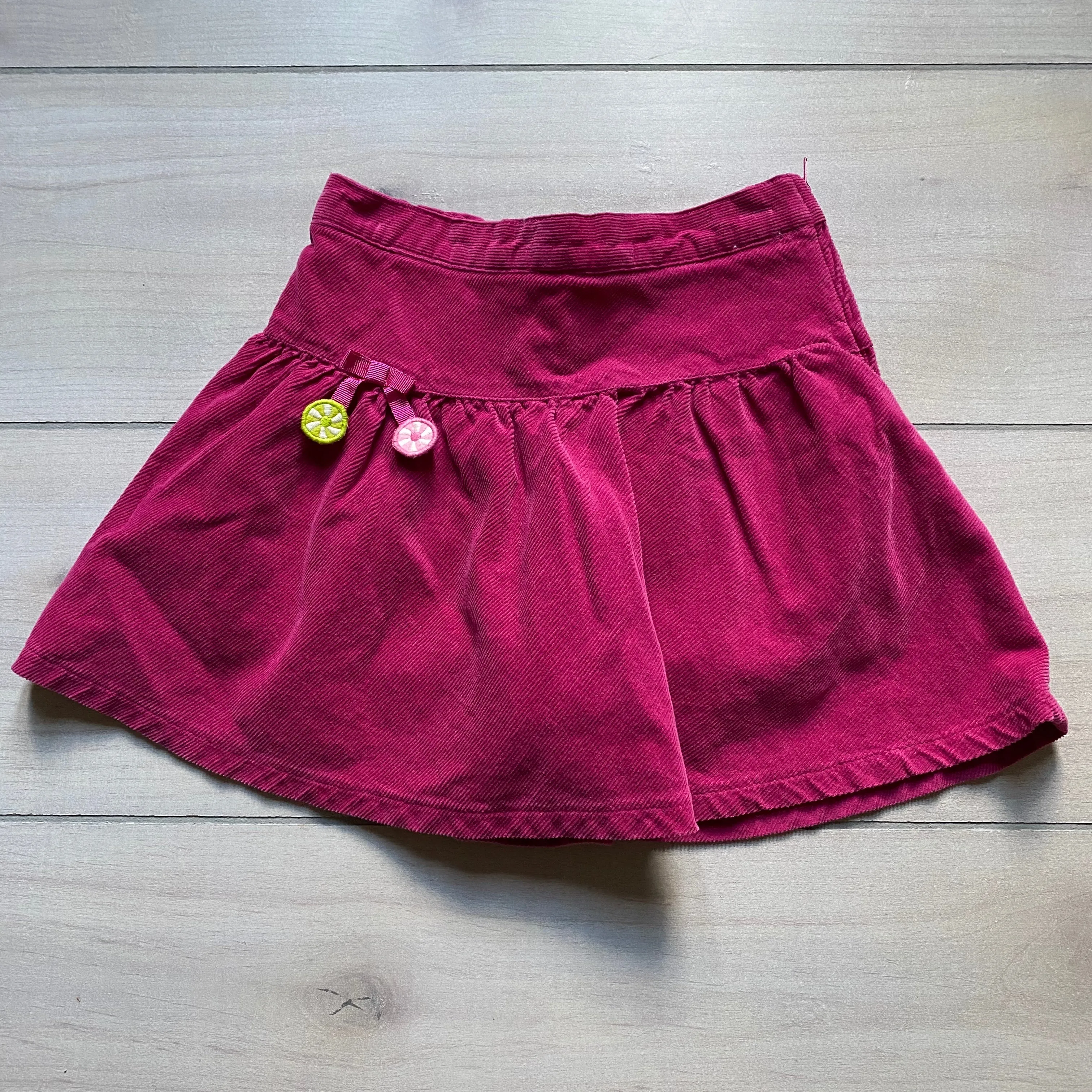 Gymboree Berry Corduroy Side Zipper Skort