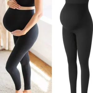 High Waist pregnancy Leggings Skinny Maternity clothes for pregnant women Belly Support Knitted Leggings Body Shaper Trousers