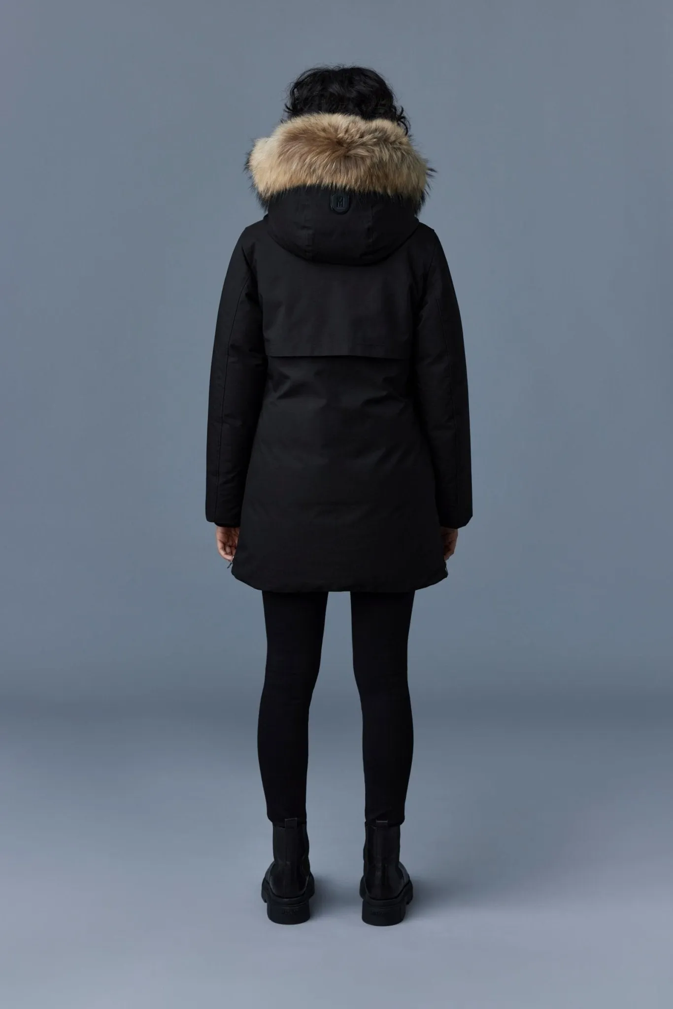 MACKAGE KINSLEE-F - 2-in-1 Oversized Down Parka With Bib And Natural Fur