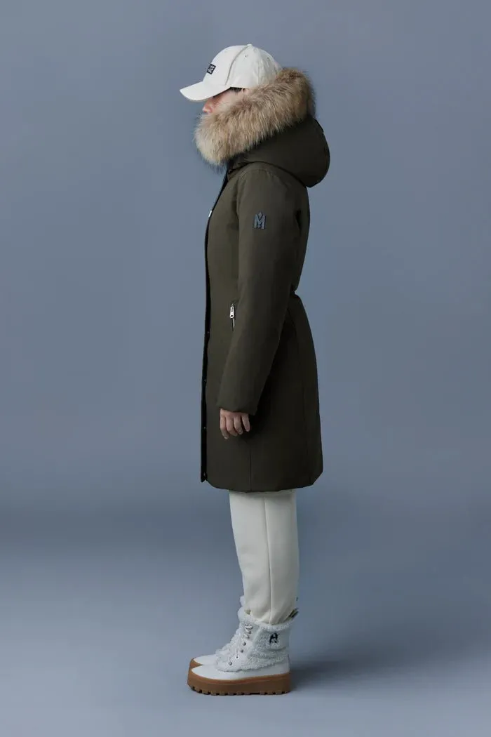 MACKAGE SHILOH-F - 2-IN-1 Fitted Down Coat With Removable Bib And Natural Fur