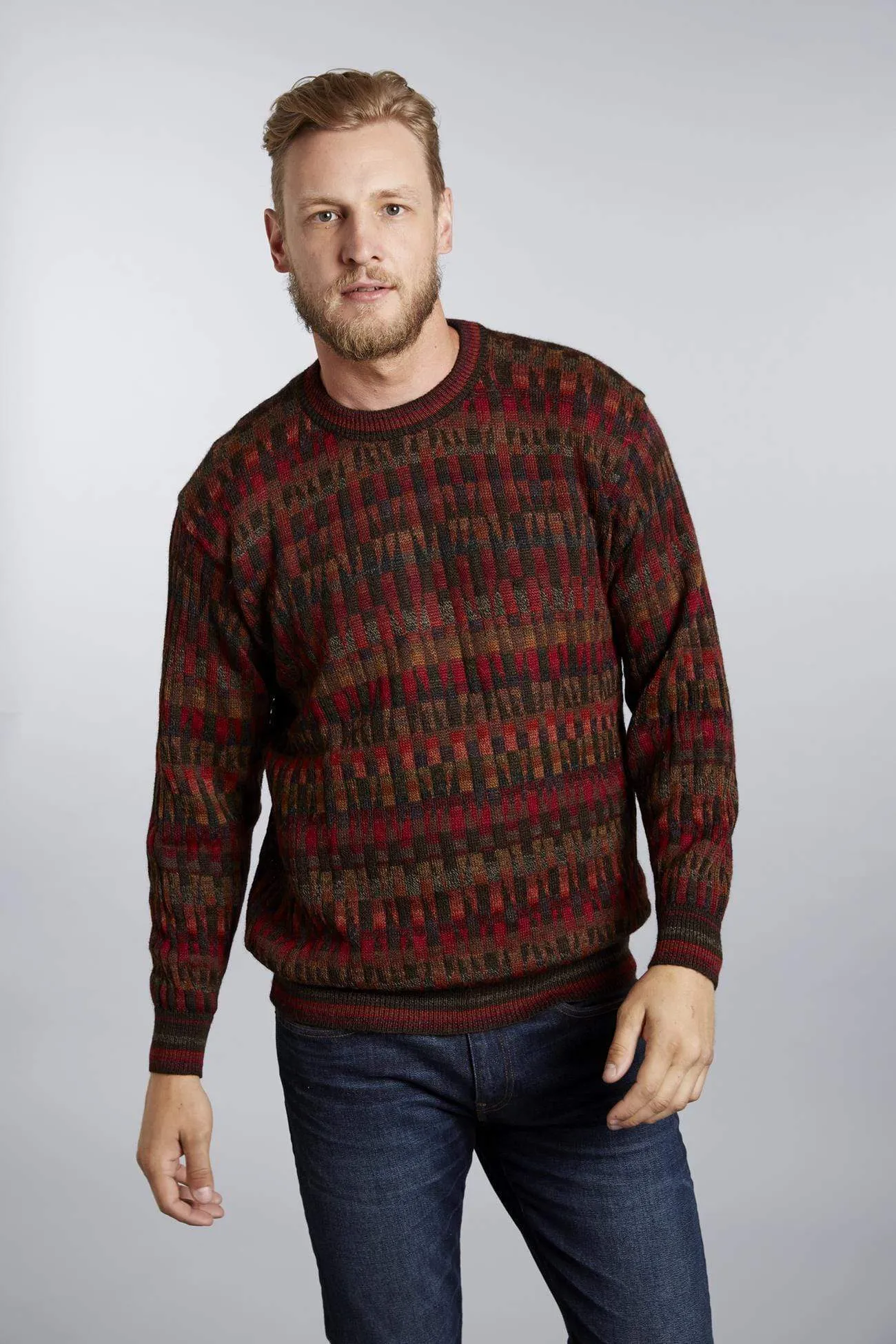 Mosaic Men's Alpaca Sweater