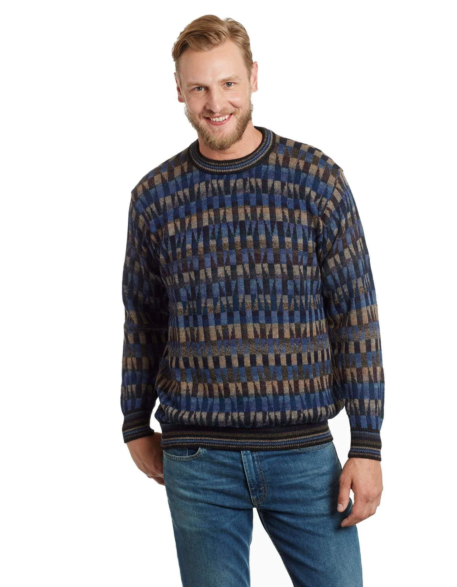 Mosaic Men's Alpaca Sweater