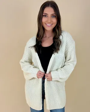 Needed This Cream Checker Cardigan