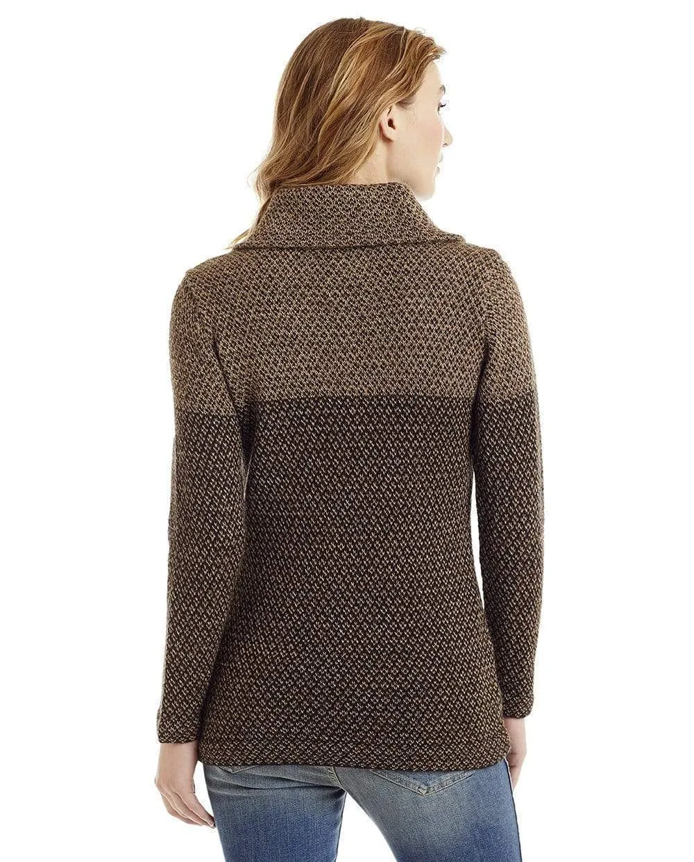 Nuru Cowl Neck Alpaca Sweater for Women