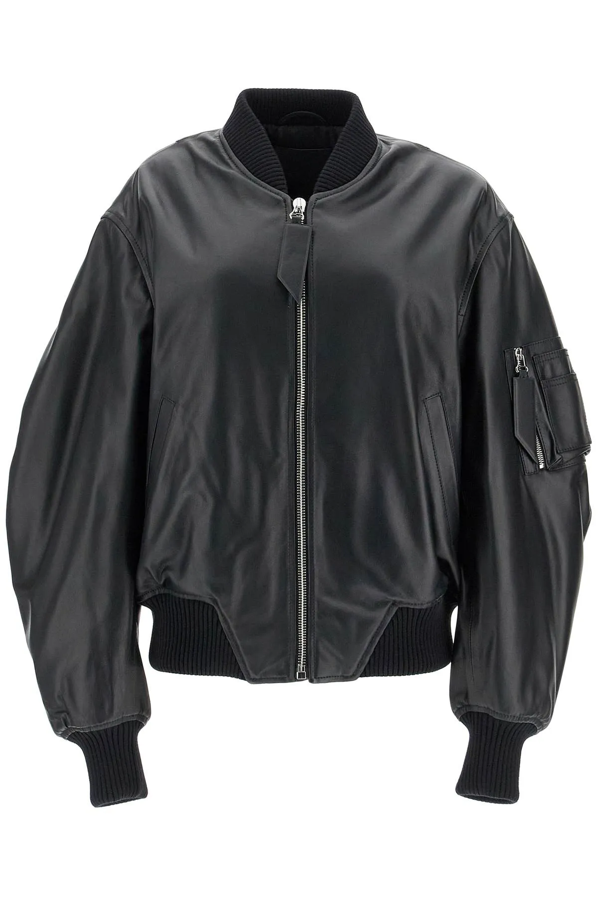 Oversized Nappa Leather Jacket