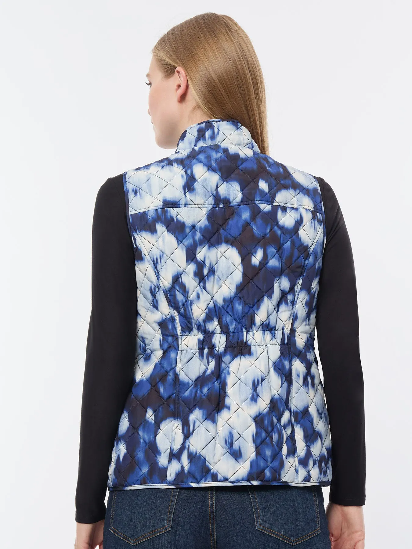 Printed Quilted Puffer Vest