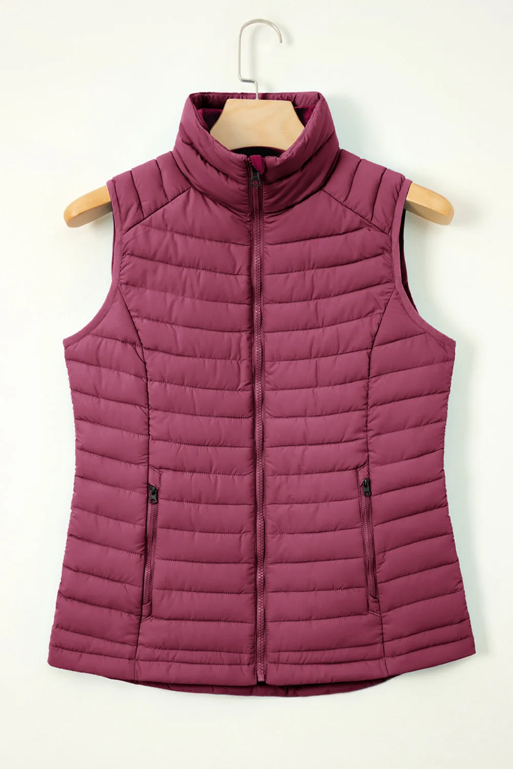 Quilted Zipped Puffer Vest