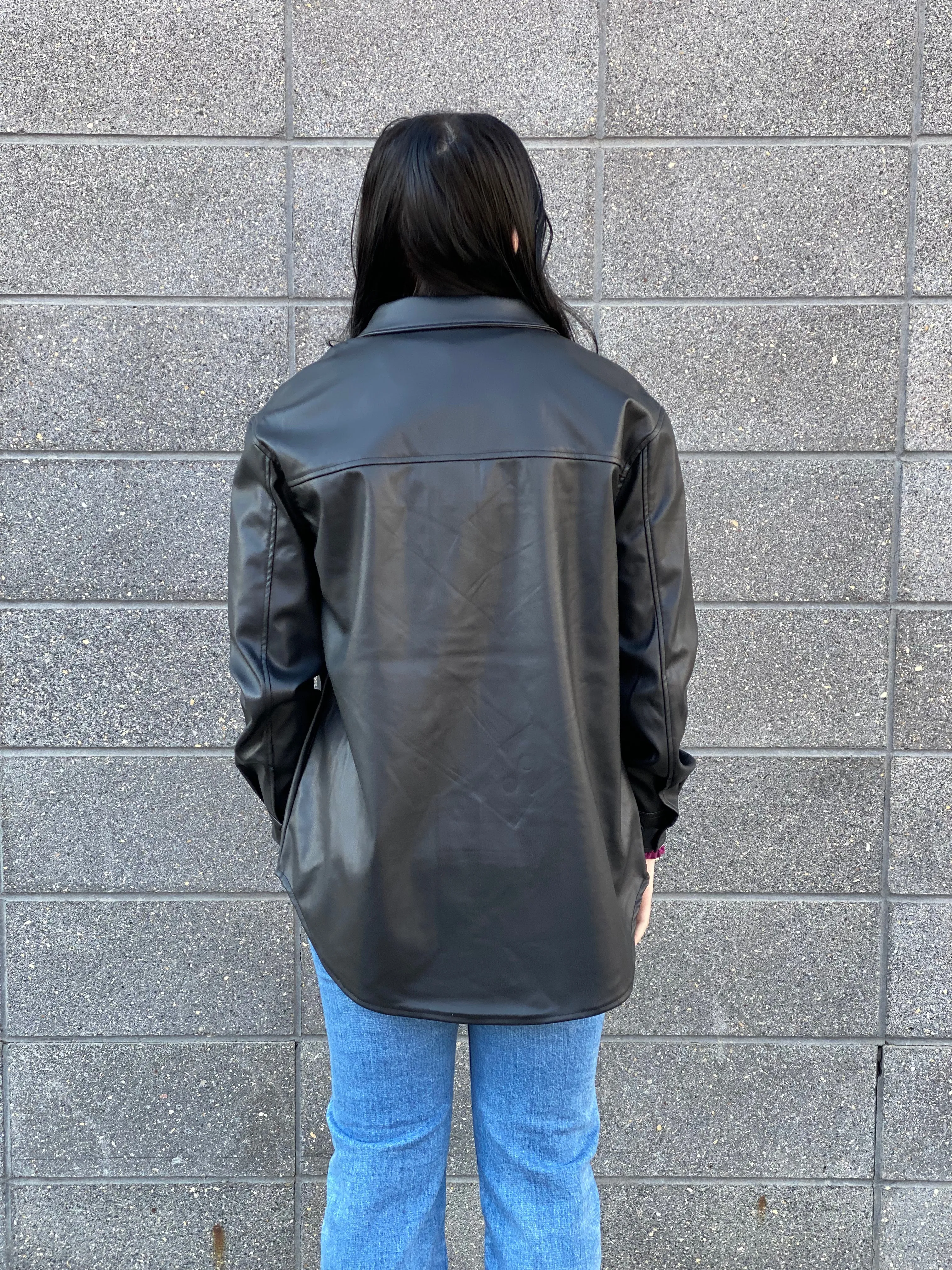 SHARLENE VEGAN LEATHER JACKET