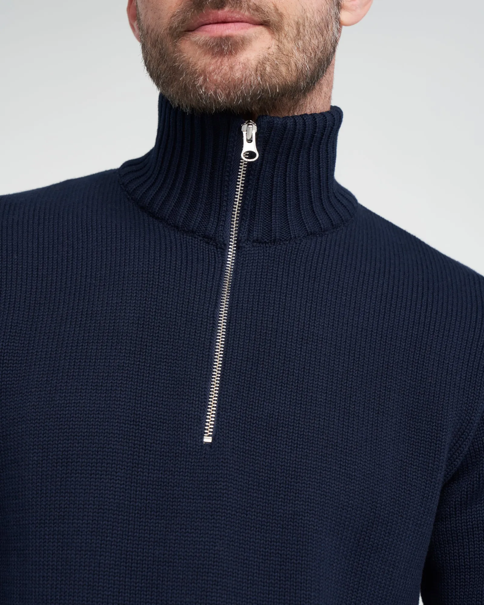 Sivert T-Neck- Navy