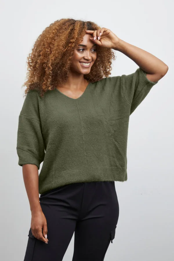 Sorbet Alpaca Knit Blouse