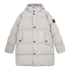 Stone Island Crinkle Reps R-NY Down Parka in Grey