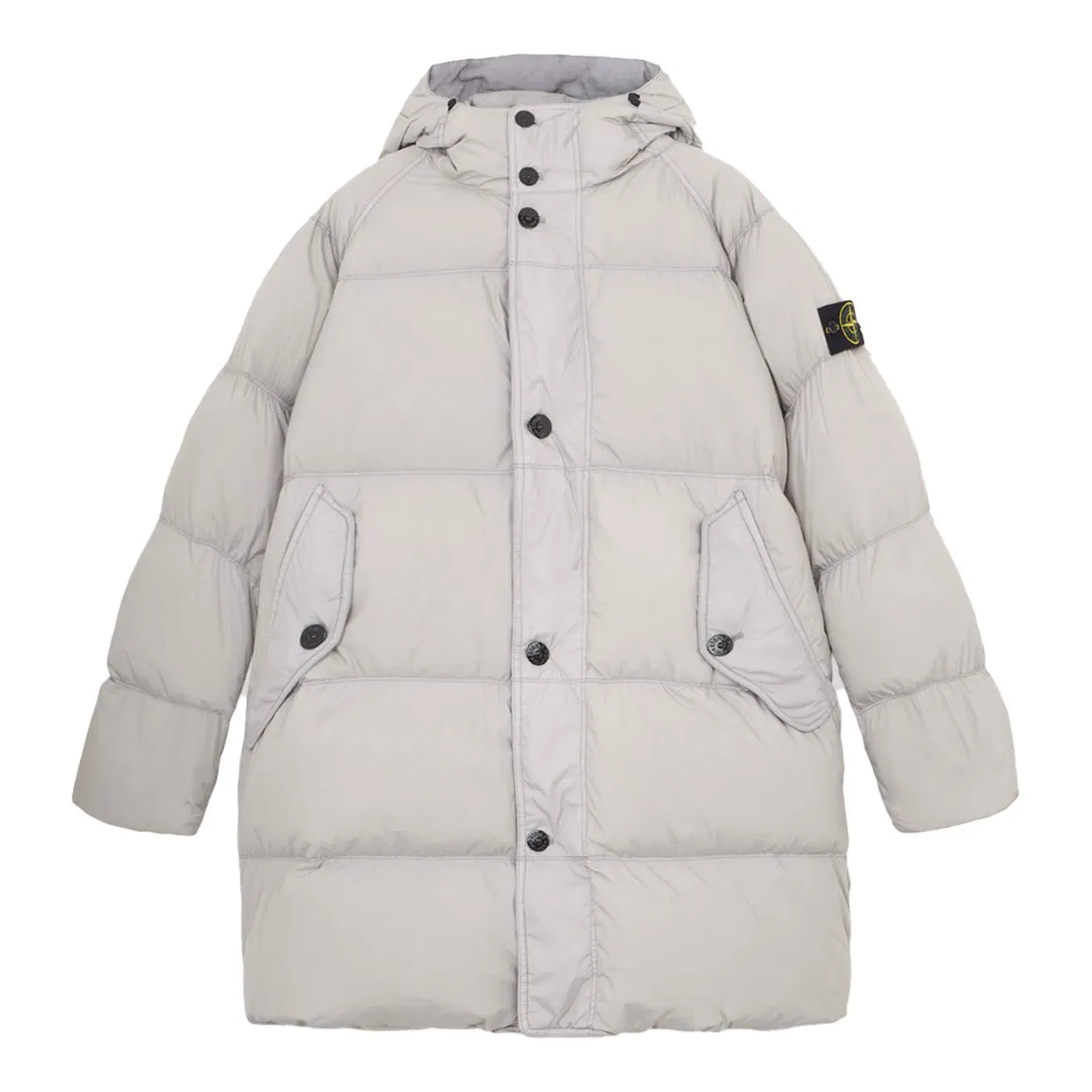 Stone Island Crinkle Reps R-NY Down Parka in Grey