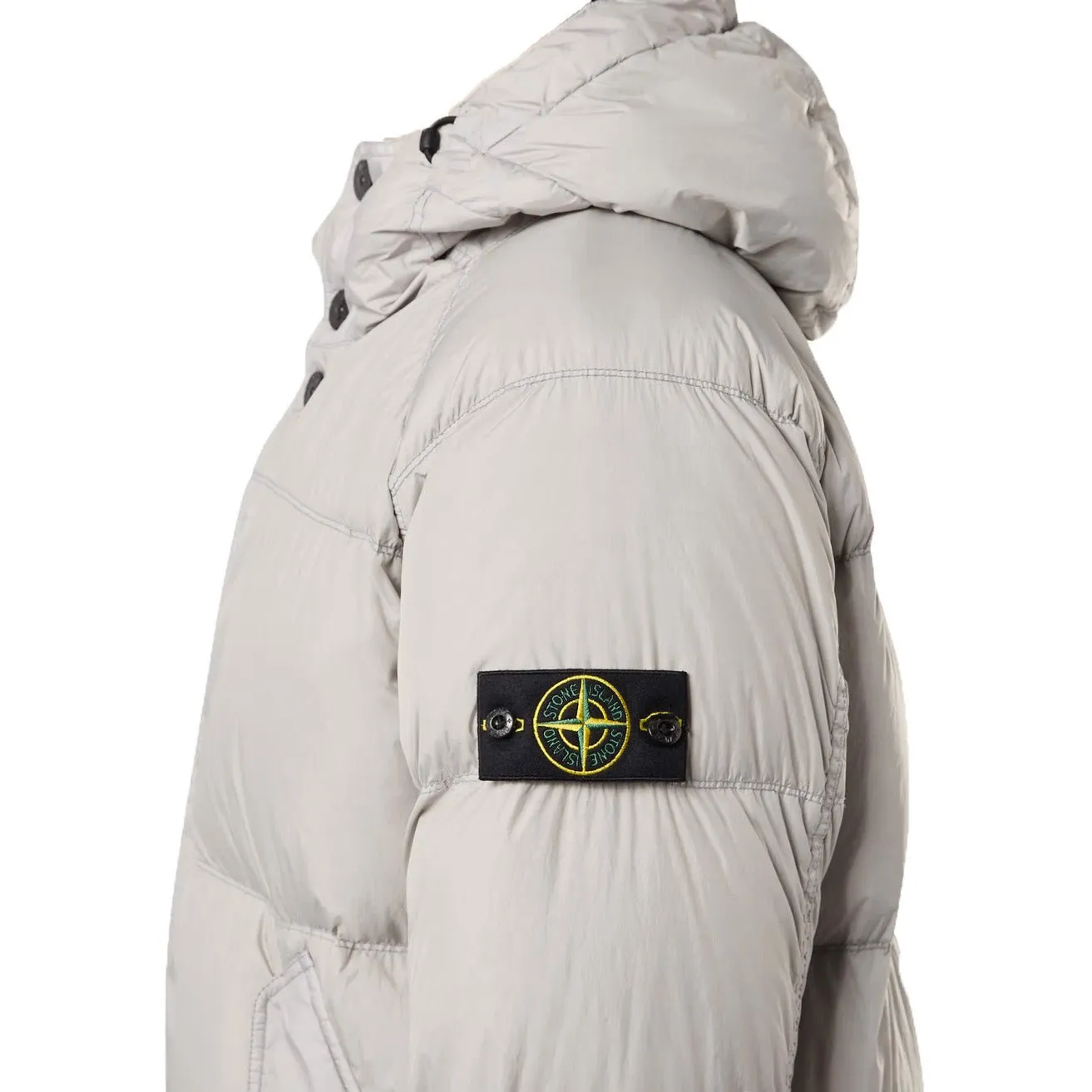 Stone Island Crinkle Reps R-NY Down Parka in Grey