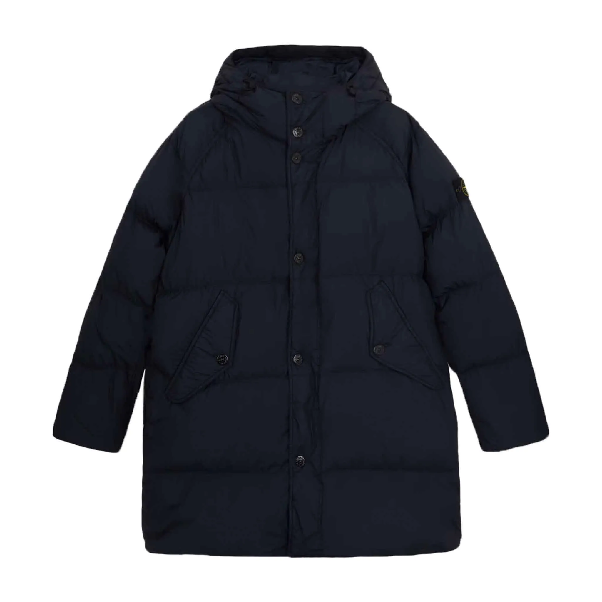 Stone Island Crinkle Reps R-NY Down Parka in Navy Blue