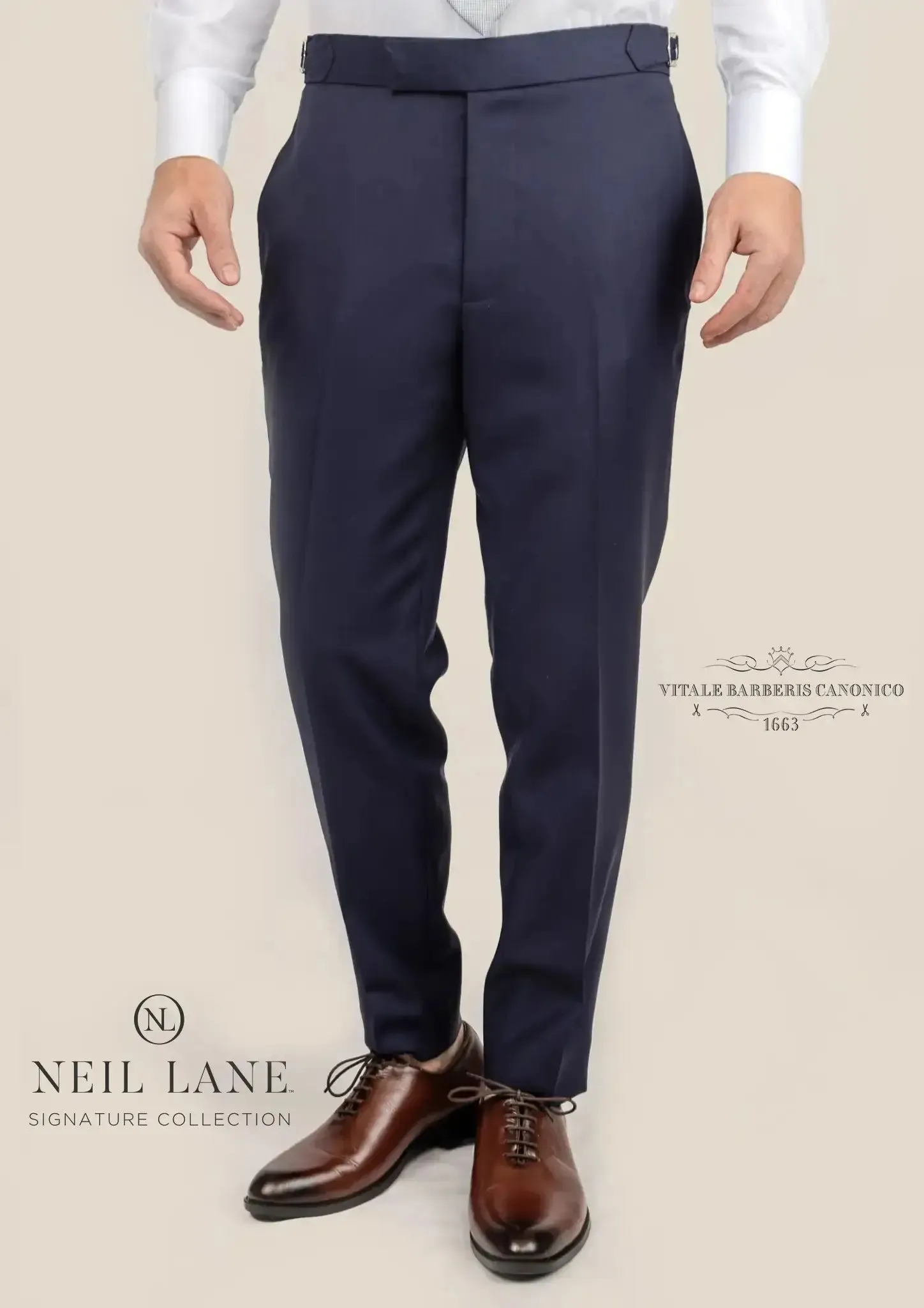 Stratos Blue Sharkskin Pants