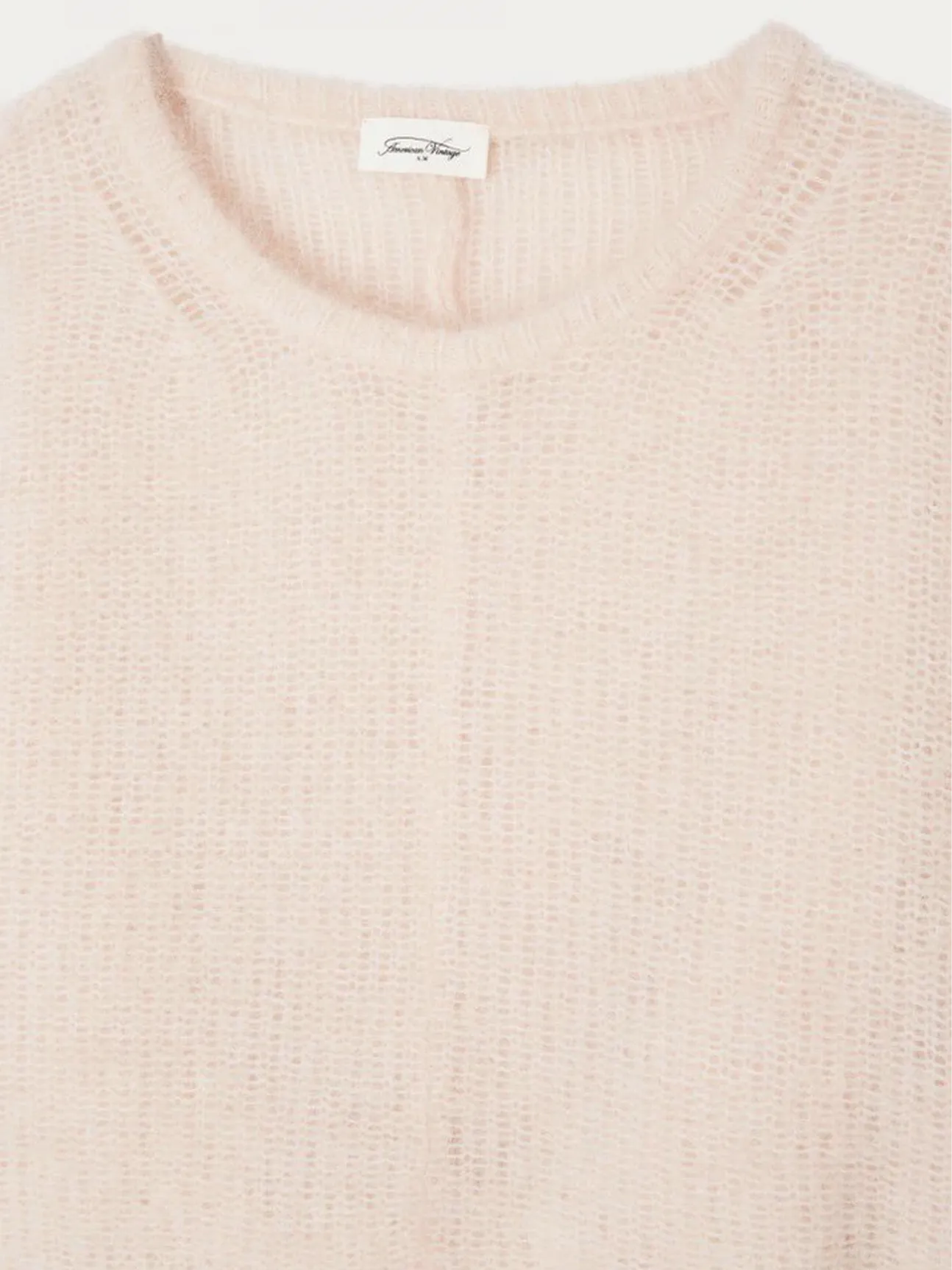 Tyji Cropped Sweater in Ballerina Pink