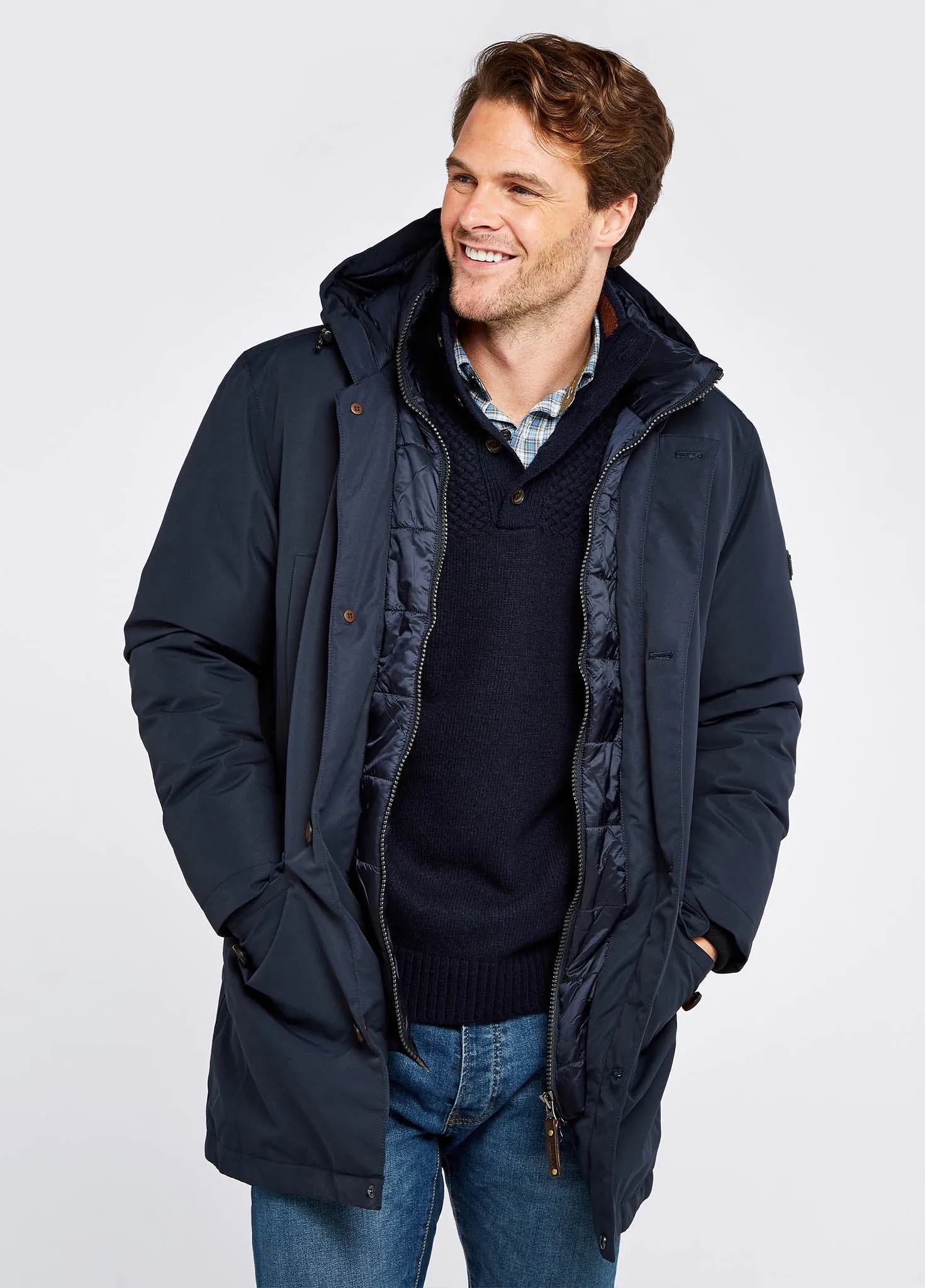 Urlingford Down Parka Jacket - Navy