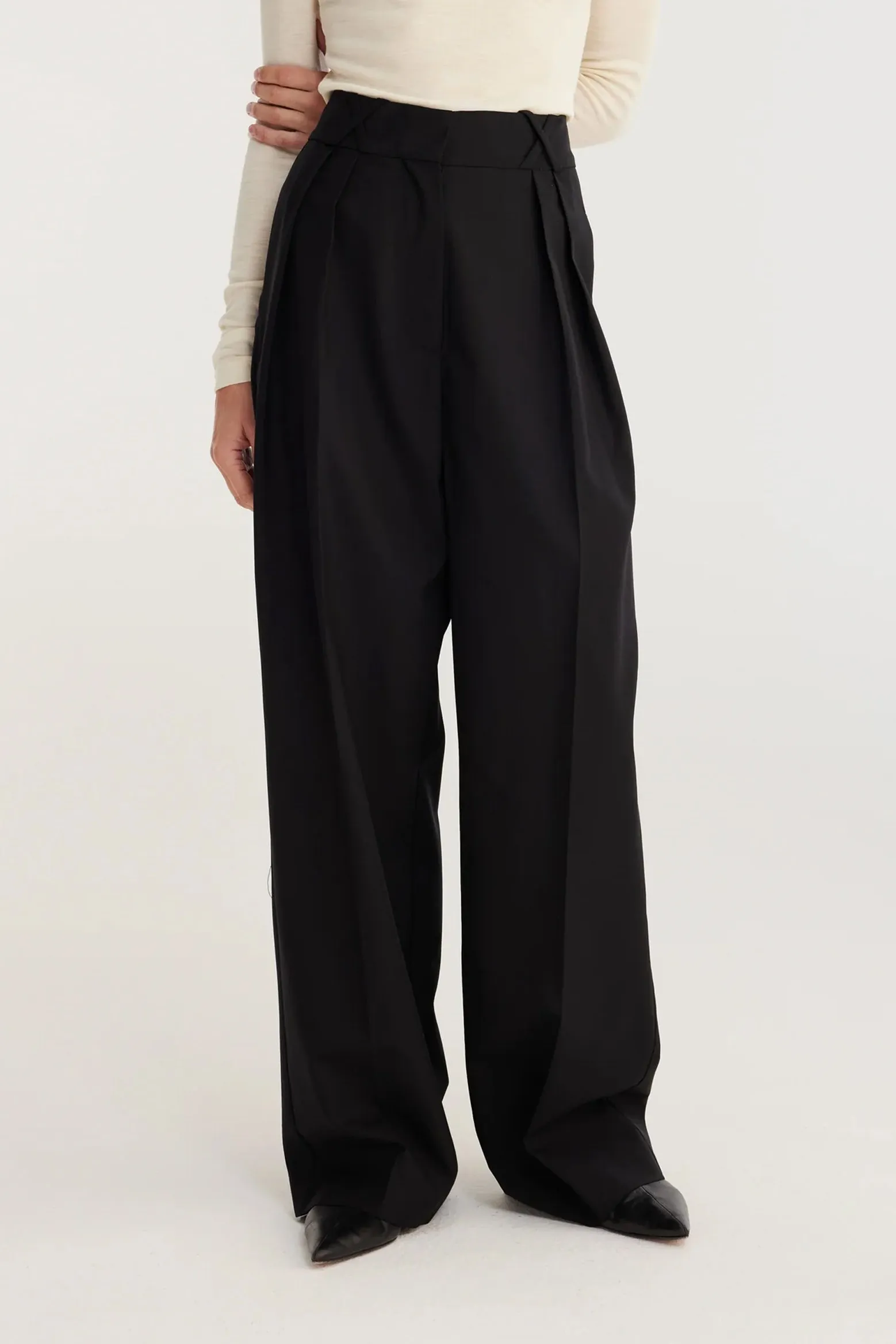 WIDE LEG TAILORED TROUSERS