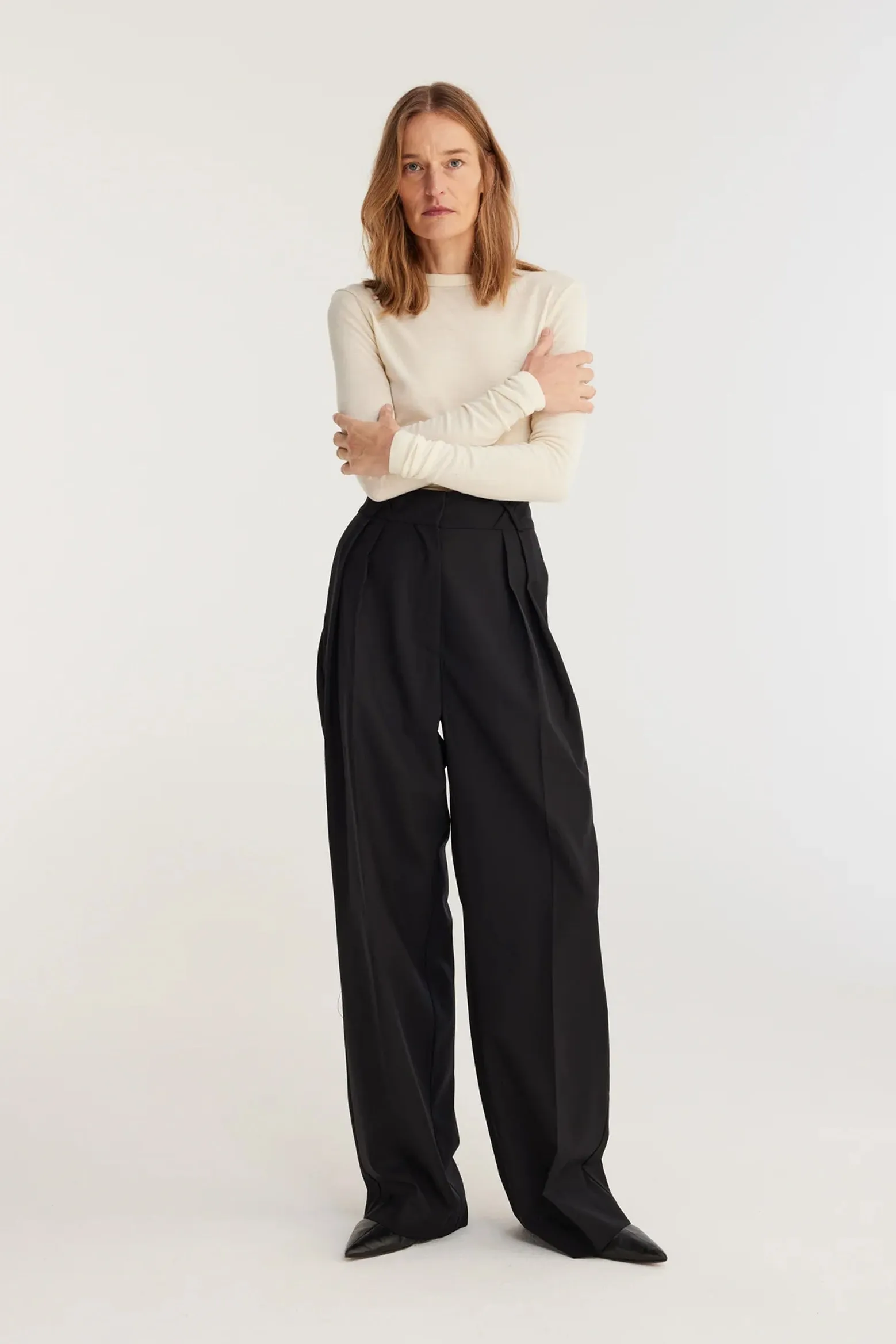 WIDE LEG TAILORED TROUSERS